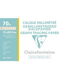 Clairefontaine - miliméter pausz 70g/m2, 12 ív A4