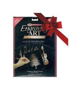 Kreatív hobby - Karcfólia, réz 6 db-os - 27 x 35 cm