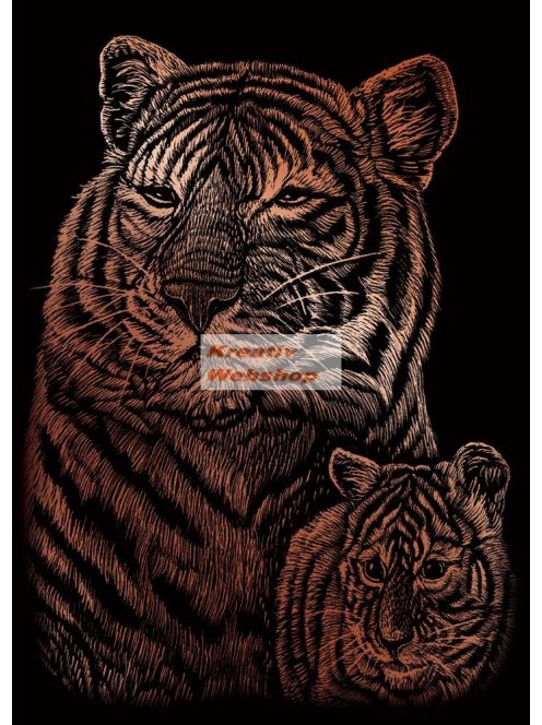 Kreatív hobby - Réz - Tigrisek
