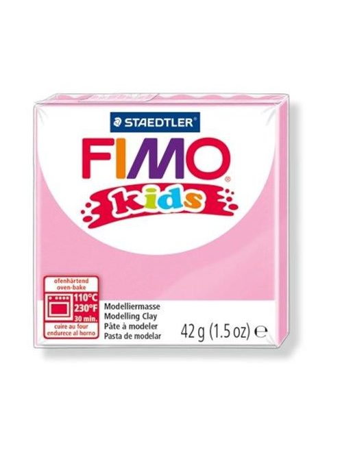 Gyurma, 42 g, égethető, FIMO "Kids", világos ró...