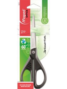 Olló, irodai, 17 cm, MAPED "Essentials Green"