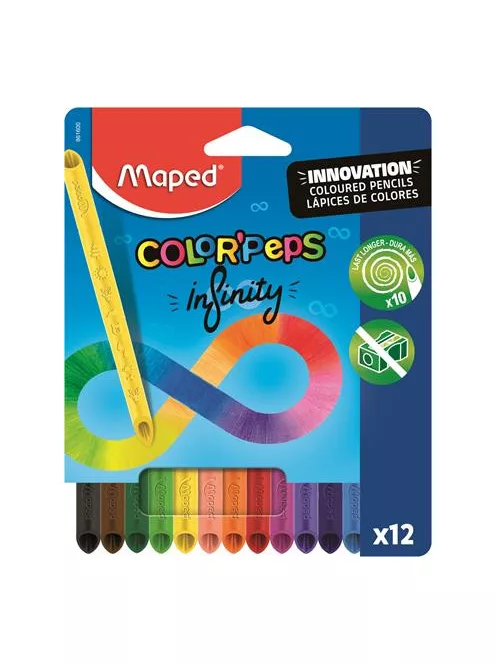 Színes ceruza készlet, háromszögletű, MAPED "Co...