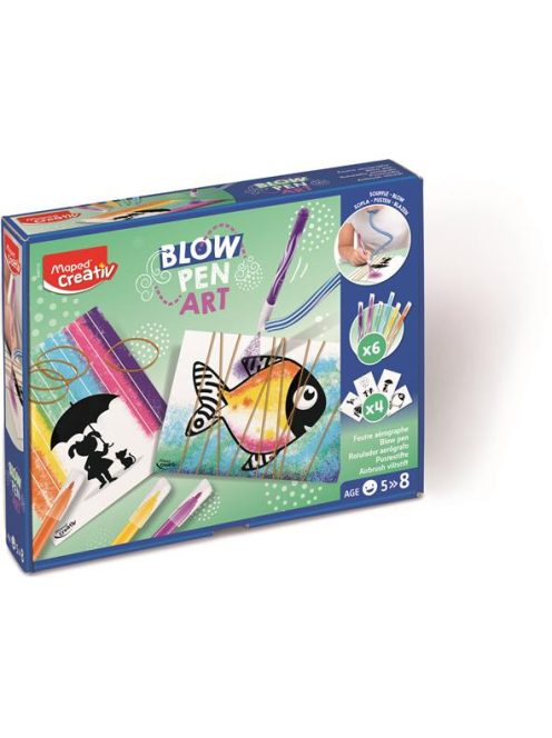 Fújós filctoll készlet, MAPED CREATIV, "Blow pe...