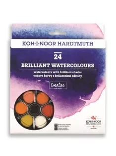 Vízfesték, 24 darabos, 22,5 mm, KOH-I-NOOR "Bri...