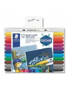 Textilfilc, kétvégű, STAEDTLER® "3190", 12 külö...
