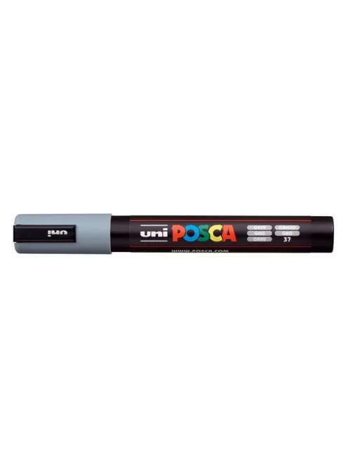Dekormarker, 1,8-2,5 mm, UNI "Posca PC-5M", szürke