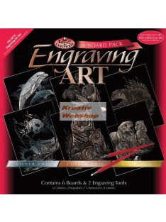 Kreatív hobby: Képkarcoló készlet 6 az 1-ben - Vadvilág válogatás készlet