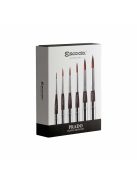 Ecset - Escoda 1244 Prado 6 Set - szintetikus ecset szett, utazó készlet, összecsukható