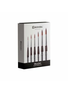   Ecset - Escoda 1244 Prado 6 Set - szintetikus ecset szett, utazó készlet, összecsukható