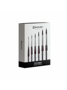 Ecset - Escoda 1245 Ultimo 6 Set - szintetikus ecset szett, utazó készlet, összecsukható
