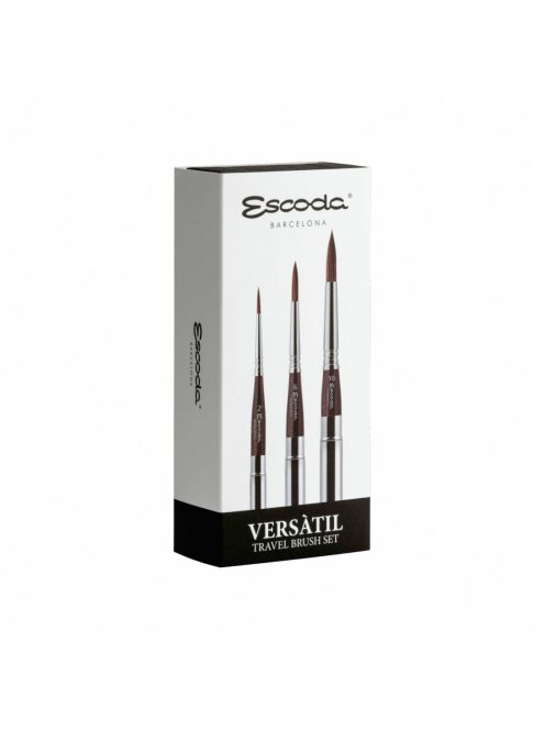 Ecset - Escoda 1252 Versatil 3 Set - szintetikus ecset szett, utazó készlet, összecsukható