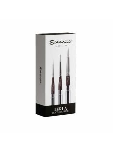   Ecset - Escoda 1253 Perla 3 Set - szintetikus ecset szett, utazó készlet, összecsukható