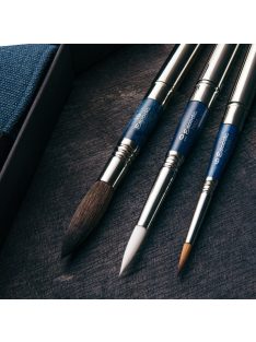Escoda 1271 Blue Set - szintetikus ecset szett, utazó készlet, összecsukható