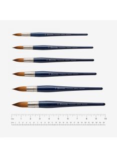   Ecset - Escoda Chronos - szintetikus és természetes szőrű ecset, rövidnyelű, kerek - 18-as méret