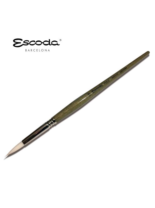 Ecset - Escoda Perla - szintetikus ecset, rövidnyelű, kerek, hegyes - 10-es méret