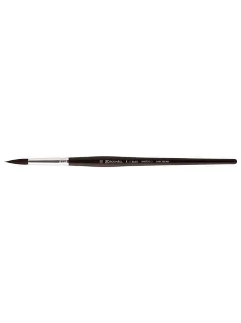 Ecset - Escoda Ultimo - szintetikus ecset, rövidnyelű, kerek, hegyes ecset - 8-as méret