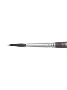   Ecset - Escoda Ultimo Travel - szintetikus ecset, összecsukható fémnyelű, kerek, vonalazó ecset - 4-es méret