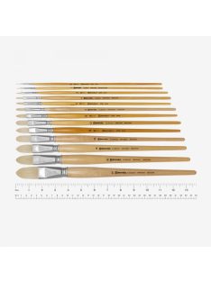   Ecset - Escoda Clásico - Klasszikus fehér sörte ecset, macskanyelv alakú - 4-es méret