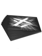 Karcfólia csomag, üres, fekete - ESSDEE 10 Black Scraperboard 305x229mm