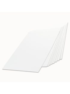  Karcfólia csomag, üres, fehér - ESSDEE 10 White Scraperboard 229x152mm