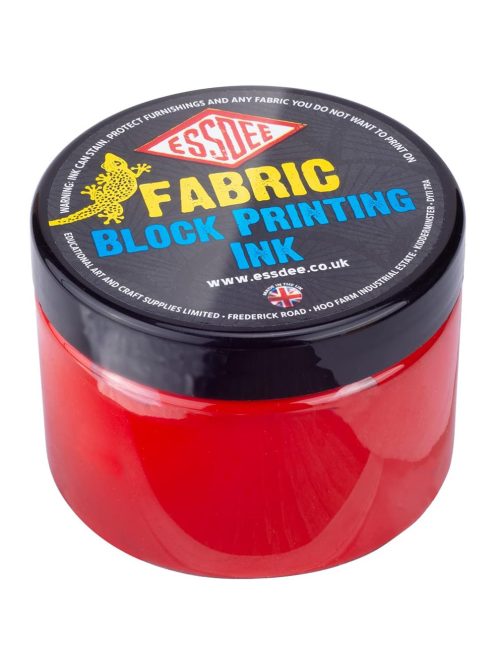 Linofesték textilre, prémium minőségű - ESSDEE Fabric Printing Ink Red 150ml - Piros