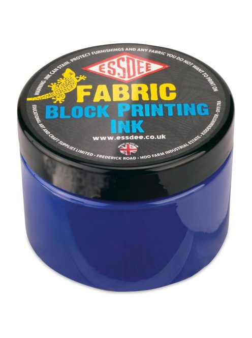Linofesték textilre, prémium minőségű - ESSDEE Fabric Printing Ink Blue 150ml - Kék