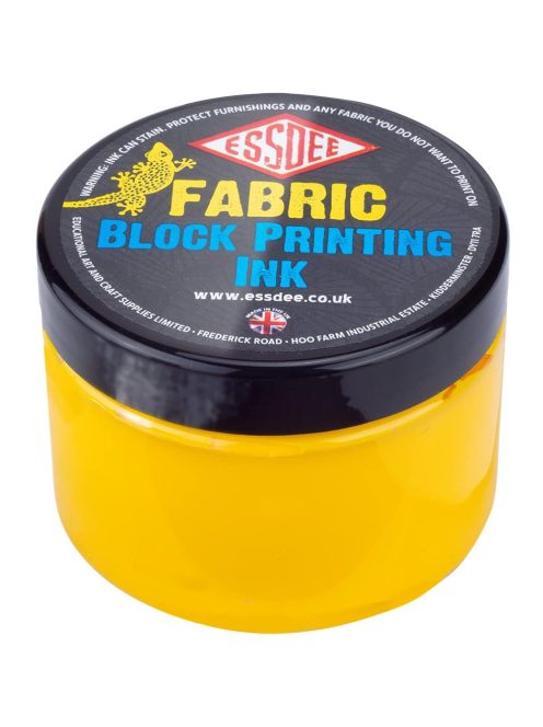 Linofesték textilre, prémium minőségű - ESSDEE Fabric Printing Ink Yellow 150ml - Sárga