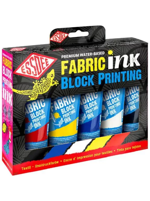 ESDEE Textil linófesték készlet - ESSDEE Fabric Printing Inks - Textilnyomó festékek - 5 x 100 ml