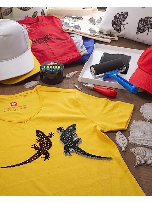 ESDEE Textil linófesték készlet - ESSDEE Fabric Printing Inks - Textilnyomó festékek - 5 x 100 ml