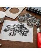 Művészlinókészlet - ESSDEE Lino Cutter and Stamp Carving Kit - 10 késsel és 5 körlinóval