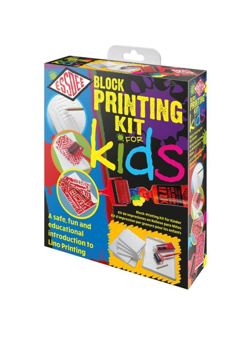 Művészlinókészlet gyerekeknek - ESSDEE Block Printing Kit for Kids - Nyomdakészítéshez