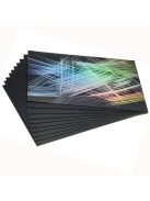 Karcfólia csomag, üres, szivárványos - ESSDEE 10 Rainbow Foil 305x229mm