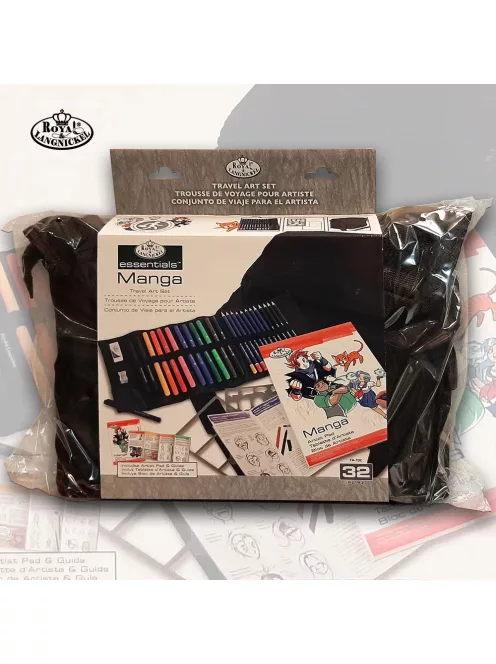 Manga művész készlet sablonnal - Nagyméretű válltáskával