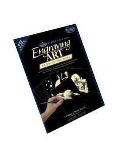 Kreatív hobby - Karcfólia, arany 6 db-os - 12x17 cm