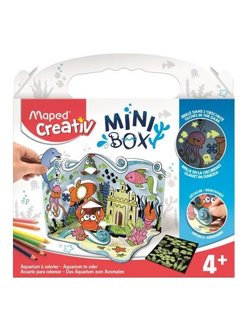 Akvárium készítő kreatív készségfejlesztő készlet, MAPED CREATIV, "Mini Box" - Megszűnt