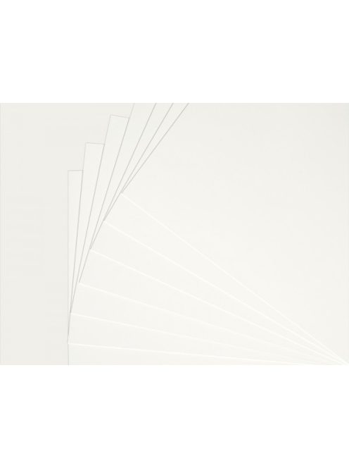 Múzeum karton KLUG, 100% cellulóz - 365 g/m2, 0,5 mm vastag, 100 x 172 cm - Természetes fehér