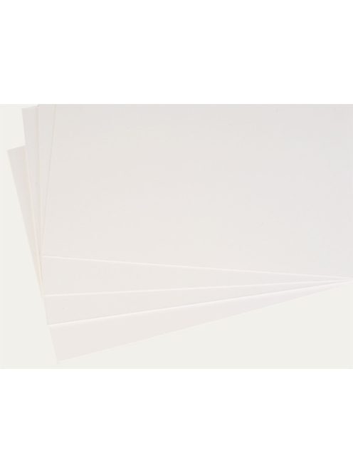 Paszpartu karton KLUG, savmentes - 1130 g/m2, 1,5 mm vastag, 100 x 140 cm - Fehér