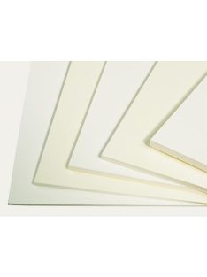 Paszpartu karton KLUG, savmentes - 1130 g/m2, 1,5 mm vastag, 100 x 160 cm - Természetes fehér