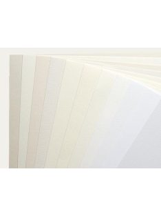 KLUG Paszpartu karton, savmentes ívben, 100% cellulóz, famentes - 1140 g/m2, 1,6 mm vastag, 120 x 80 cm - Fehér alapon H14 elefántcsont színű