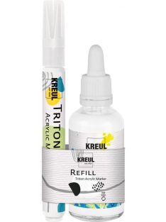   KREUL Triton Akril Marker Újratöltő készlet - Vágott fehér készlet