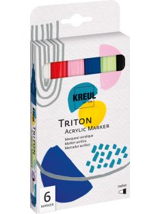   KREUL Triton Akril Marker készlet - Közepes (2-4 mm) 6 db-os készlet