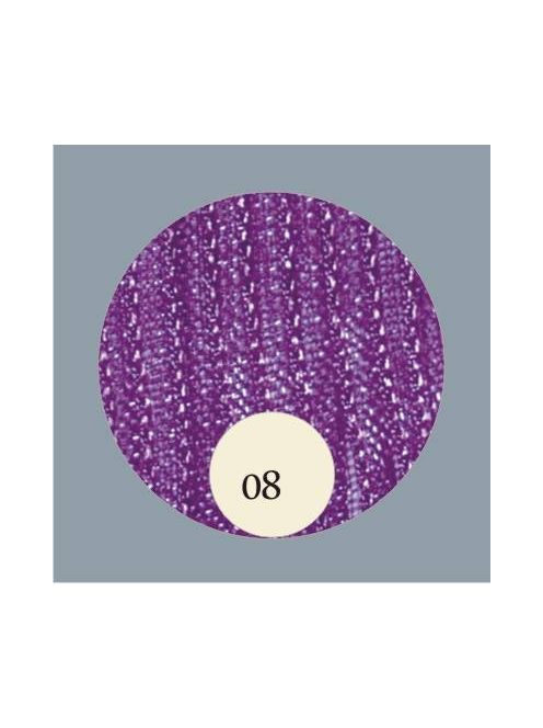 Organza szalag lila - keskeny (3 mm), 12 m hosszú tekercs