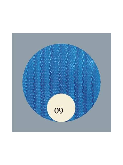 Organza szalag aqua kék - keskeny (3 mm), 12 m hosszú tekercs