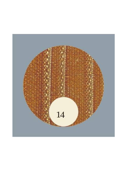 Organza szalag bronz barna - keskeny (3 mm), 12 m hosszú tekercs
