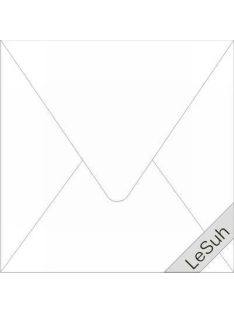 15x15 cm Porcukor fehér négyzetes boríték - 10 db / csomag