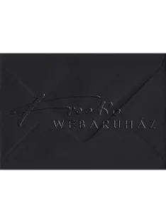   Fekete színű boríték, C6 méretű - Alkalmi boríték, fekete