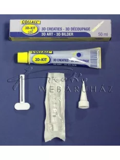 Szilikon ragasztó készletben - COLLALL, tubusos, 50 ml
