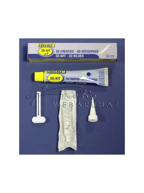 Szilikon ragasztó készletben - COLLALL, tubusos, 50 ml