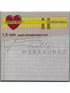   Ragasztókocka - Fekete színű, 1,5mm vastag - 3D Ragasztókocka 5x5 mm, holland