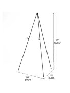 Festőállvány, Acél - MEEDEN Steel Folding Tripod Display Easel 63'' Tall Adjustable - 160cm